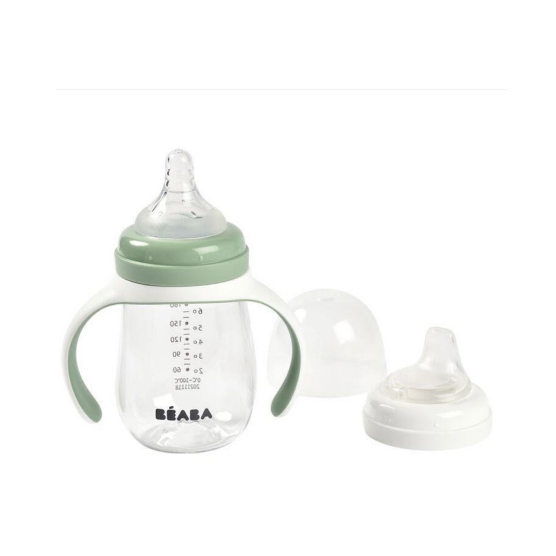 Beaba 2 in 1 Bottle, Green