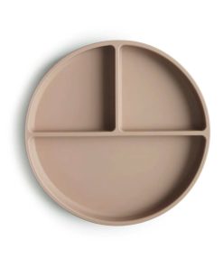 Mushie Չափաբաժնով Սիլիկոնե Ափսե, Natural