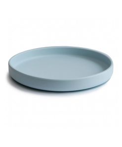 Mushie Silicone Plate Powder Blue