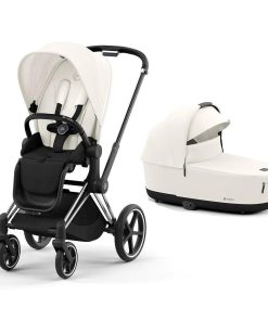 Cybex Priam IV Stroller 2in1, Off White - Chrome Black