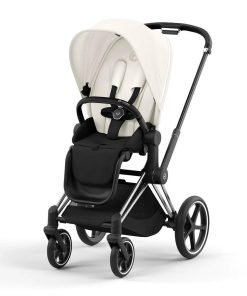 Cybex Priam IV Զբոսանքի մանկասայլակ, Off White - Chrome Black