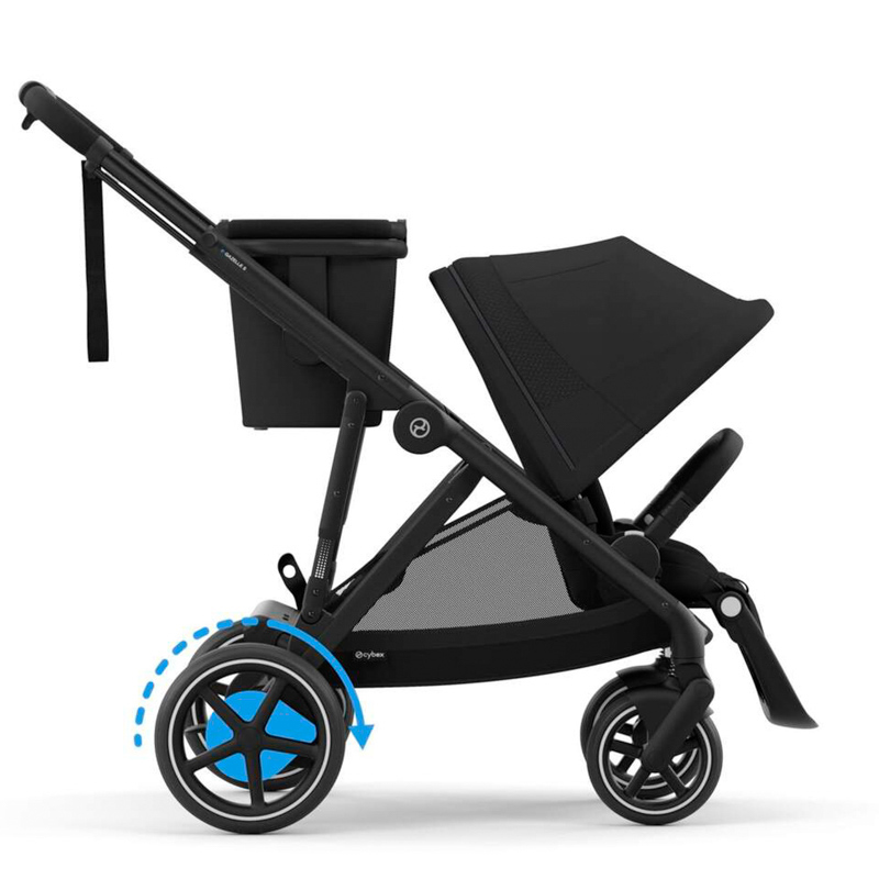 Cybex eGazelle Duo Stroller  Moon Black - Image 6