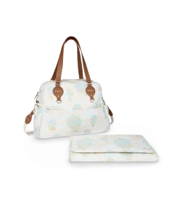 Atelier Choux Changing Bag - Hot Air Ballons, Jacquard Blue