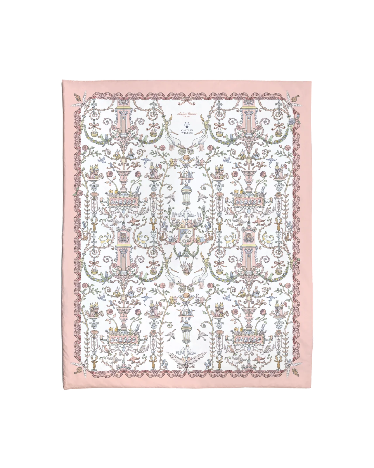 Atelier Choux & Caitlin Wilson Reversible Quilt , Toile de Jouy - Image 3