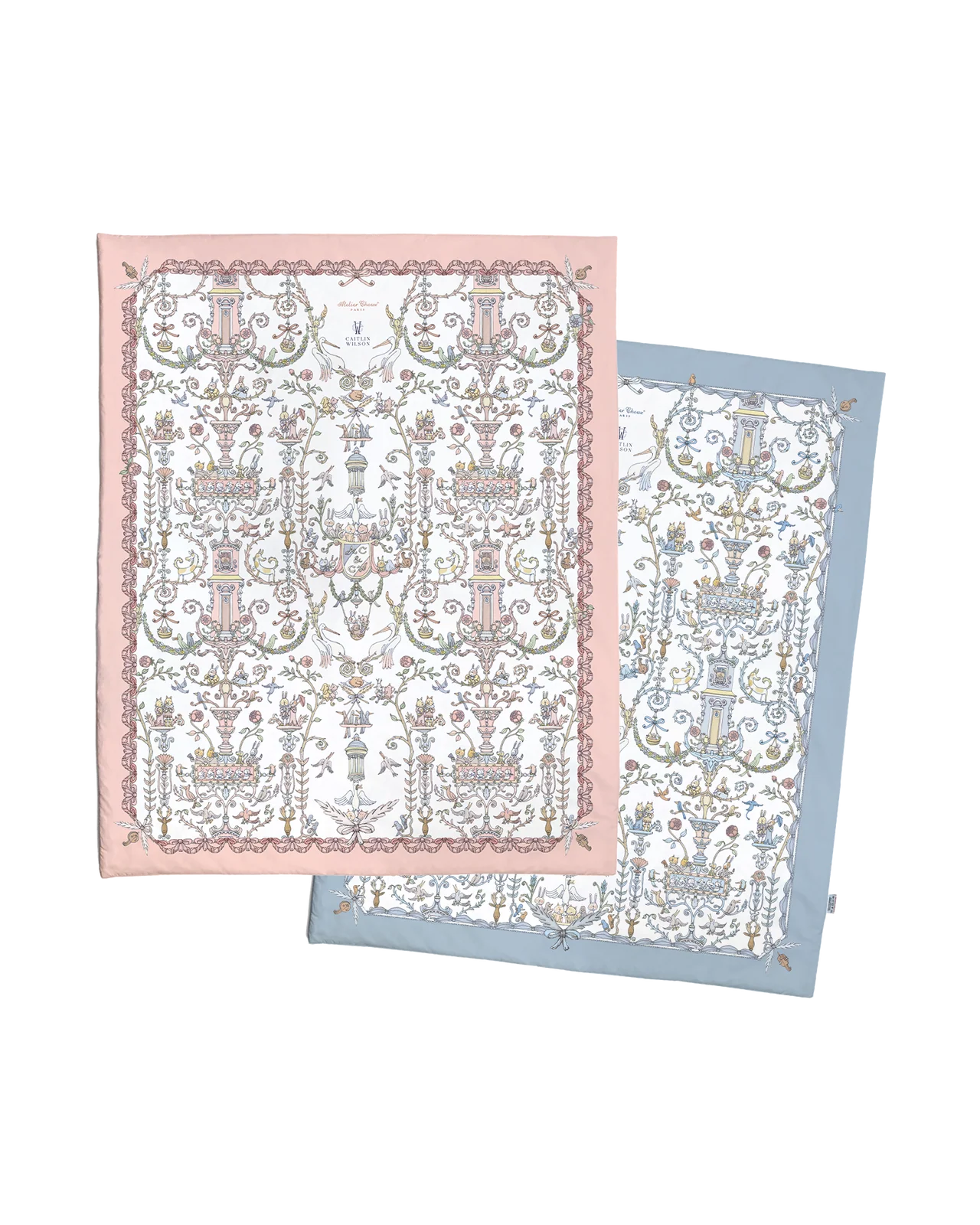 Atelier Choux & Caitlin Wilson Reversible Quilt , Toile de Jouy