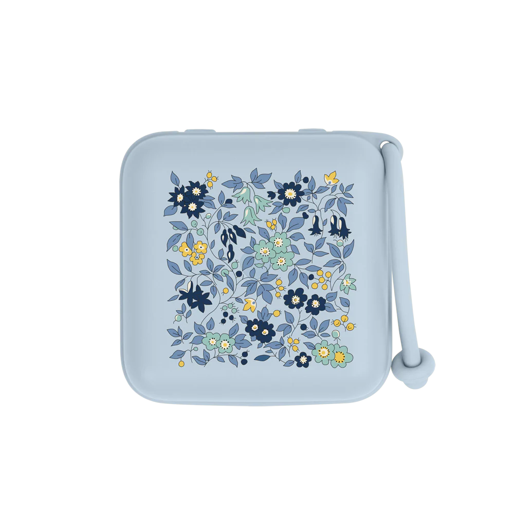 Bibs Pacifier Box , Chamomile Lawn-Baby Blue