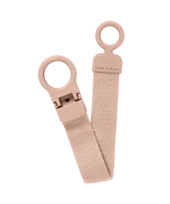 Bibs Pacifier Clip Loop, Blush