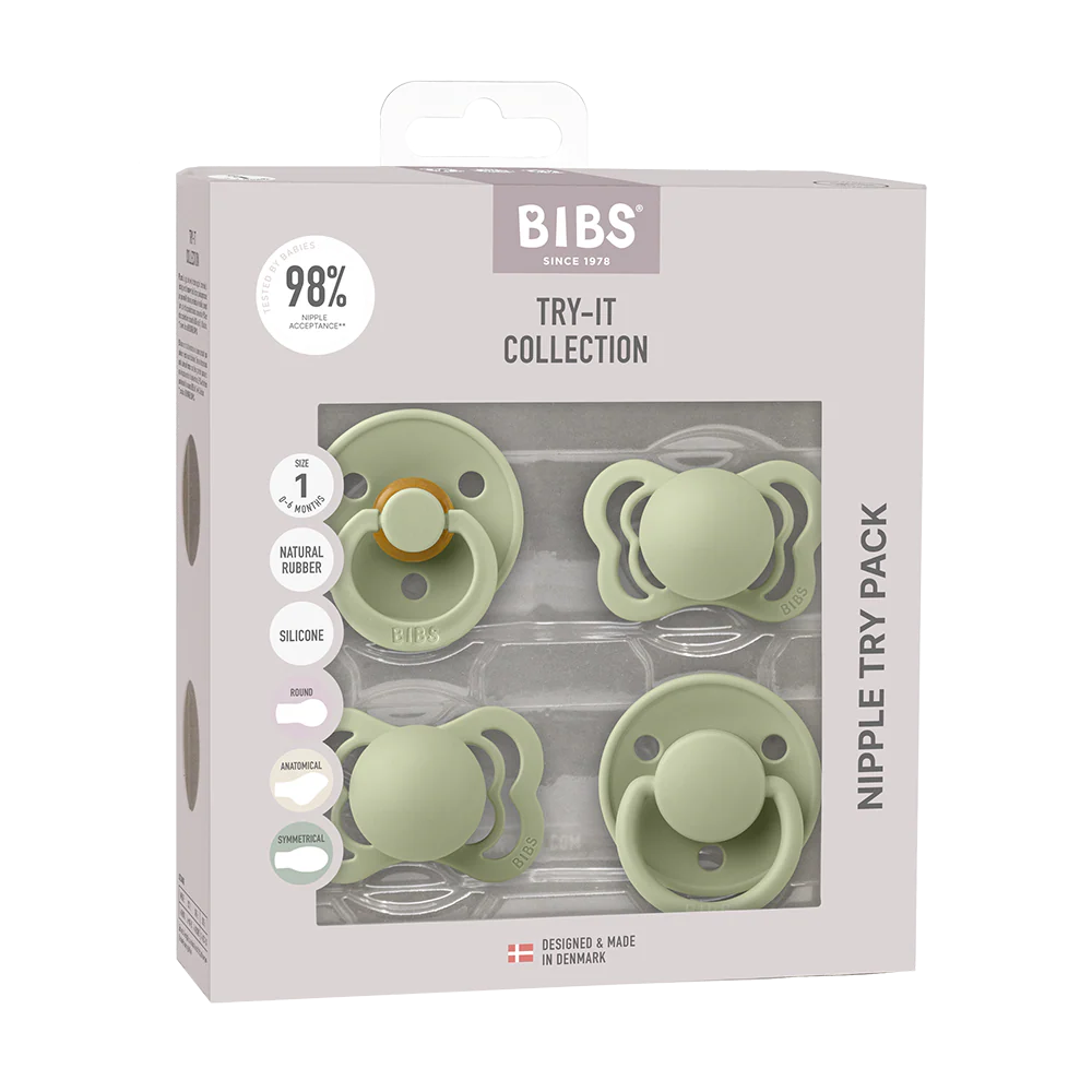 Bibs New Baby Pacifiers Try-It Collection - Sage - Image 4