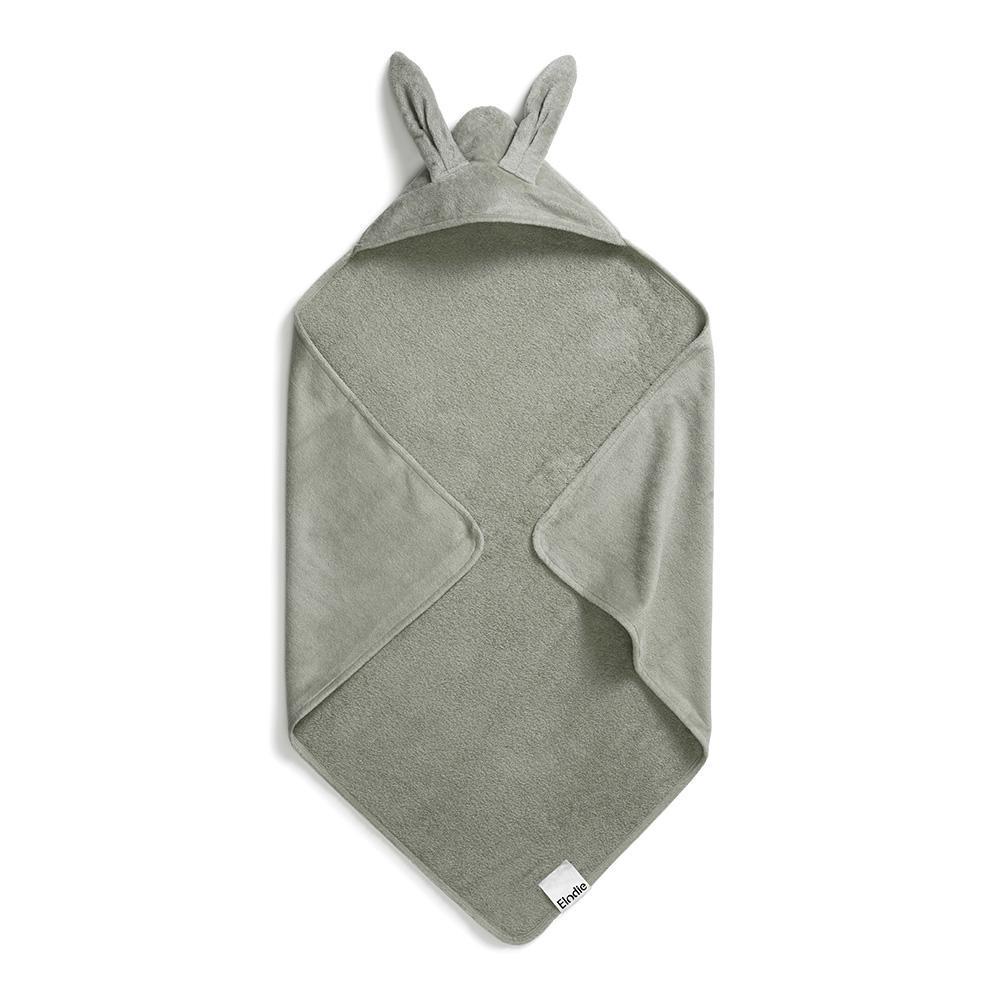 Elodie Details Hooded Towel Mineral Green Bunny