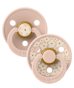 Bibs Colour Pacifiers 2 Pack Block - Jasmine Blush Mix