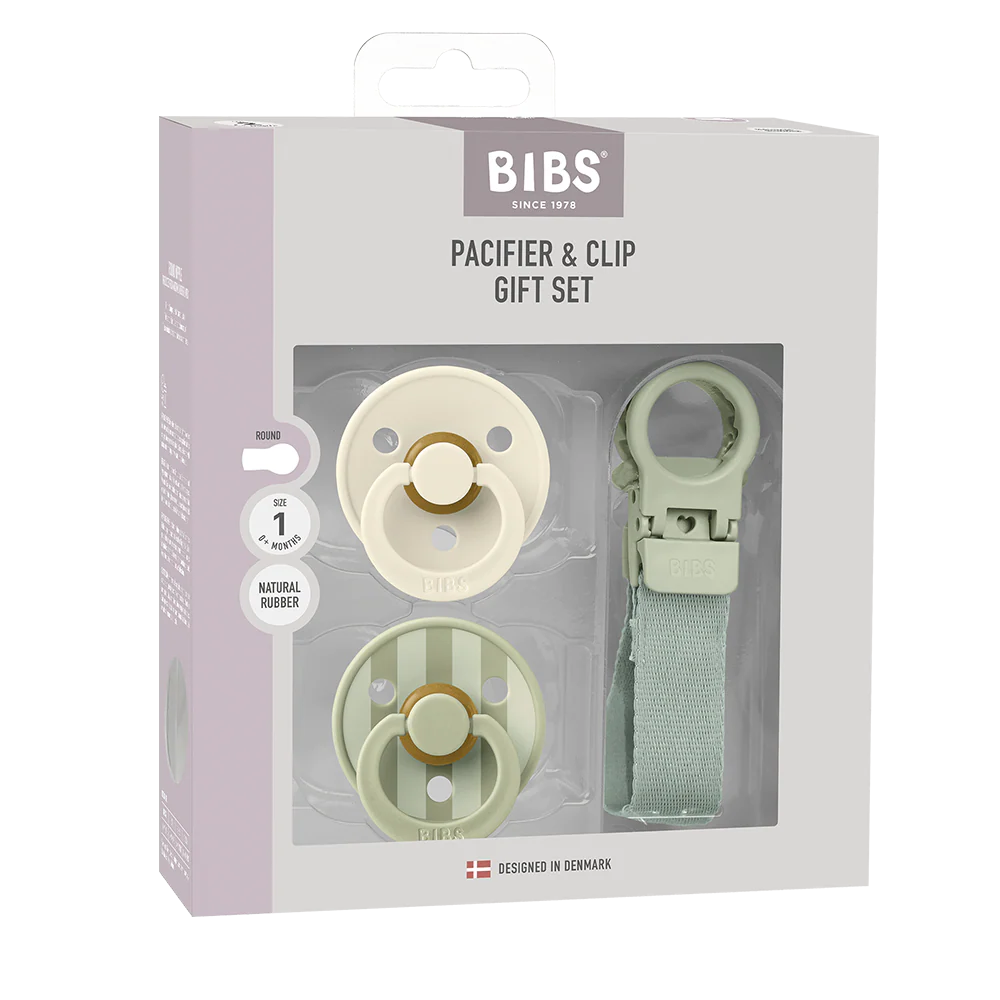 Bibs Նվեր Հավաքածու, Clip Sage 0+