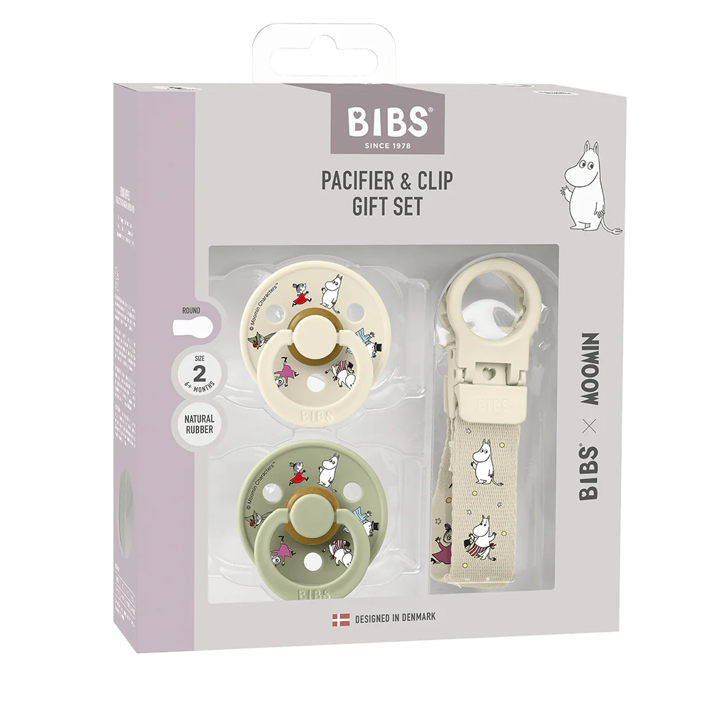 Bibs Նվեր Հավաքածու, Clip Ivory/Sage 6+