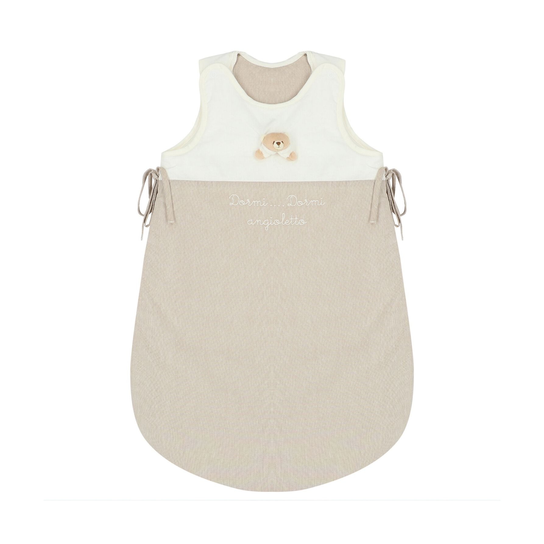 Nanan White & Beige Teddy Bear Քնապարկ