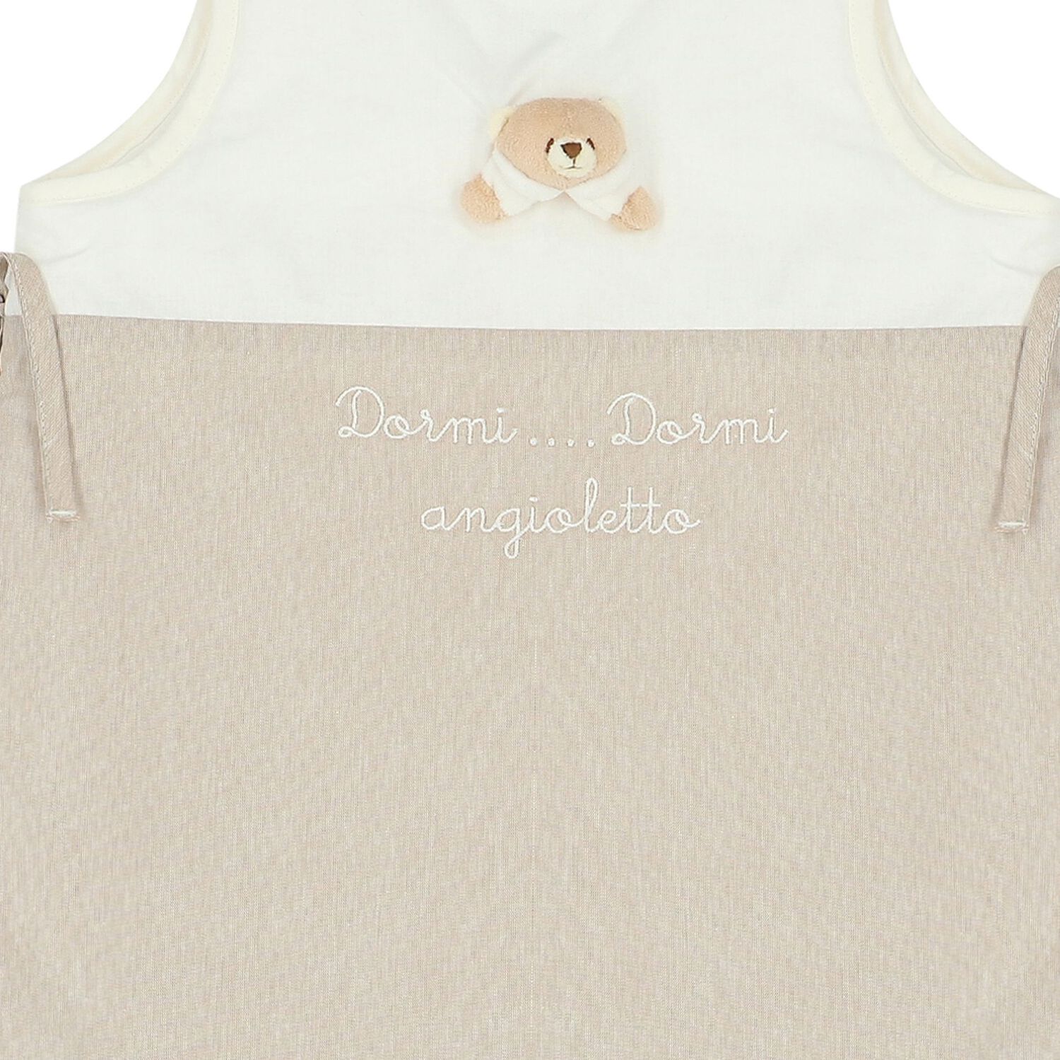 Nanan White & Beige Teddy Bear Քնապարկ - Image 4
