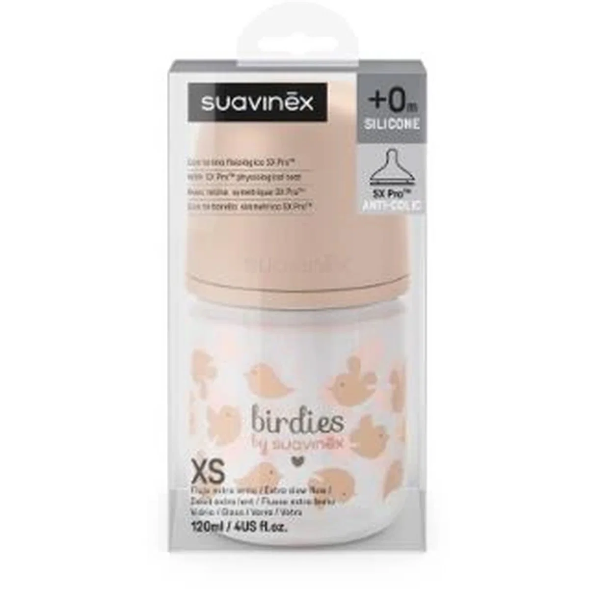 Suavinex Ապակյա Շիշ 120 մլ , Birdies - Image 3