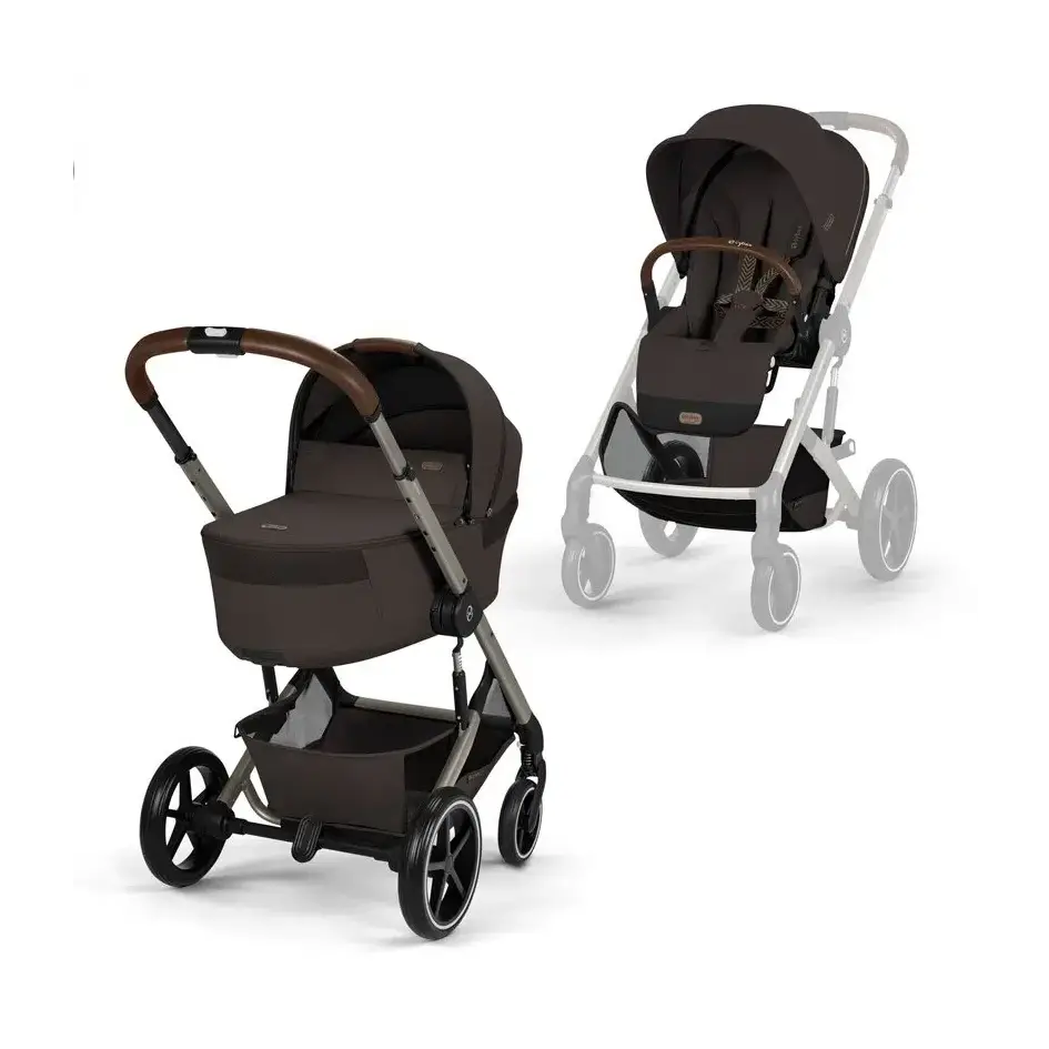 Cybex Balios S Lux 2-ը 1-ում Մանկասայլակ 2026, Chocolate Brown