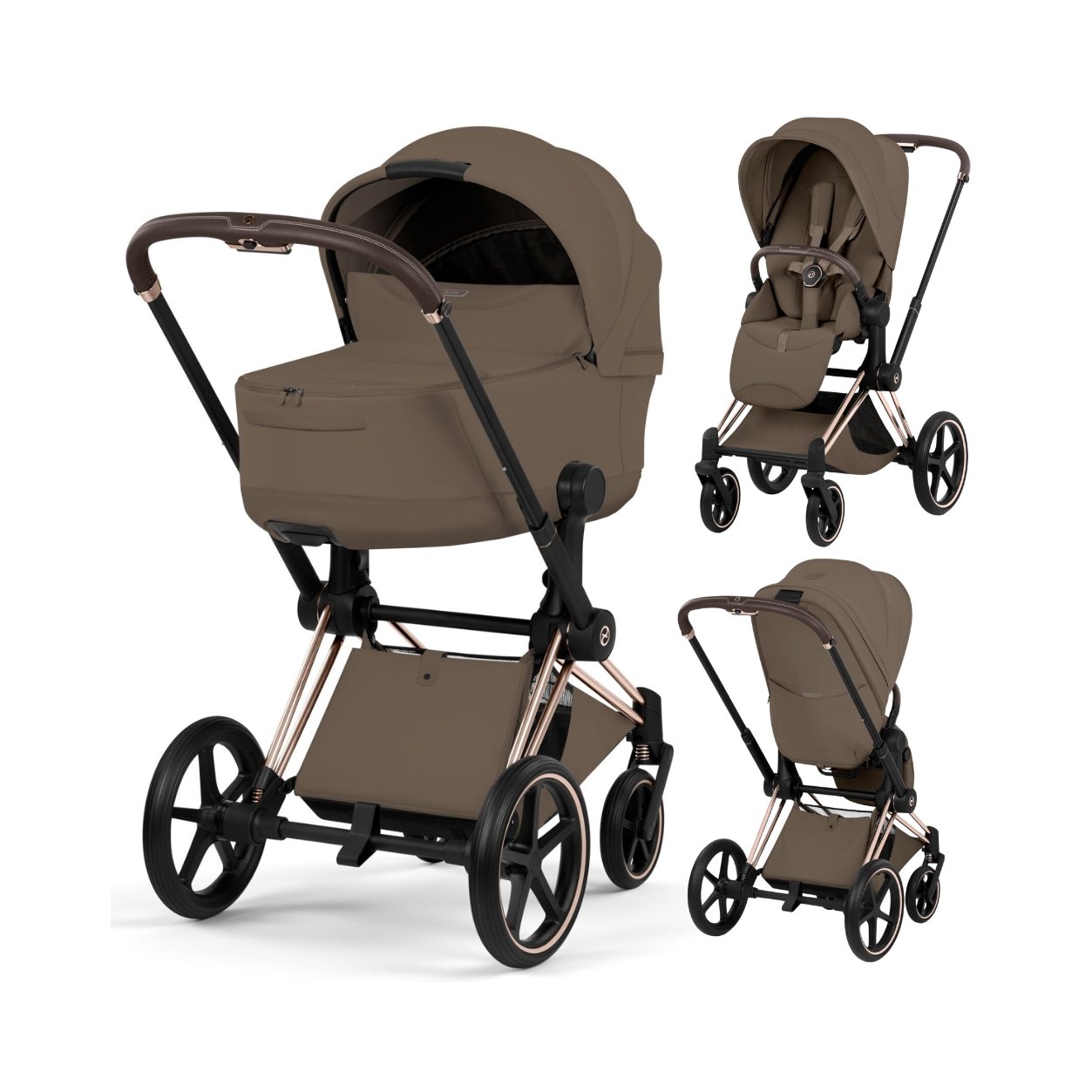 Cybex Priam Style Collection V Մանկասայլակ 2-ը 1-ում, Coconut Brown