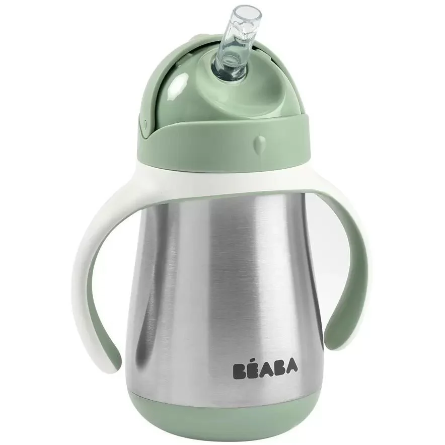 Beaba Straw Cup, 250ml Green - Image 2