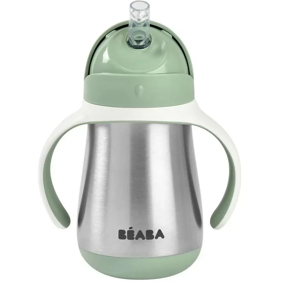 Beaba Straw Cup, 250ml Green - Image 3