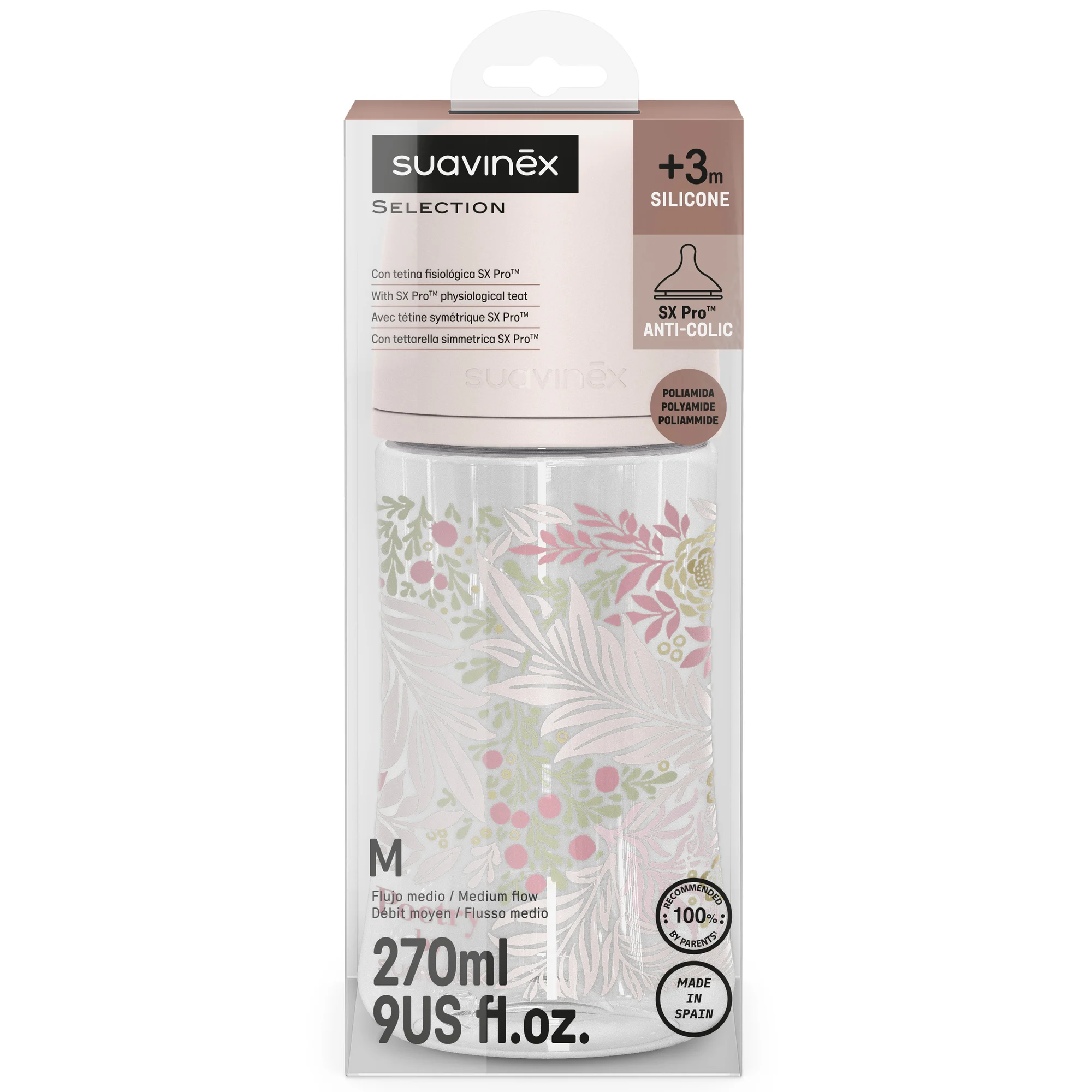 Suavinex Feeding Bottles Plastic, Poetry, 270 ml - Image 3