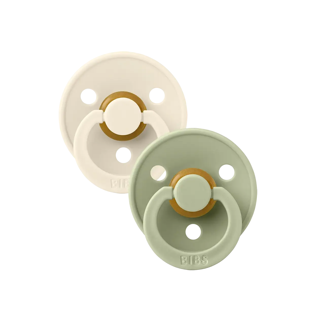 Bibs Լատեքսային Ծծակներ 2 Pack - Ivory/Sage