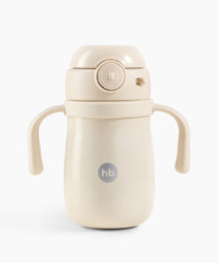Alternative view of Happy Baby Insulated Straw Cup with Handles, 300 ml, Cream