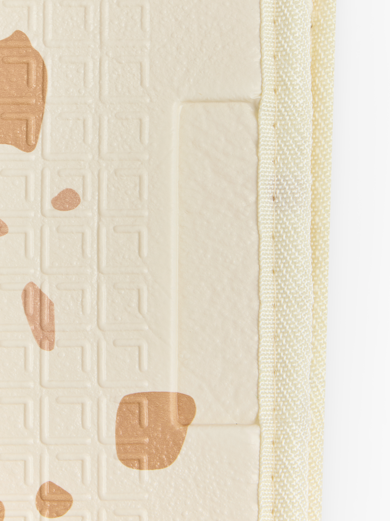 Happy Baby SOFT FLOOR Foldable Developmental Play Mat, Beige - Image 4