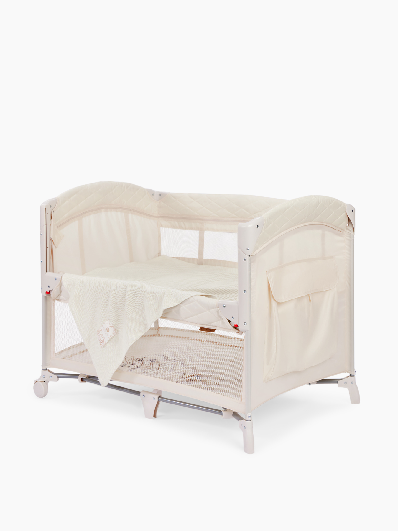Happy Baby WILSON Ծալվող Մանեժ-Մահճակալ, Cream - Image 2