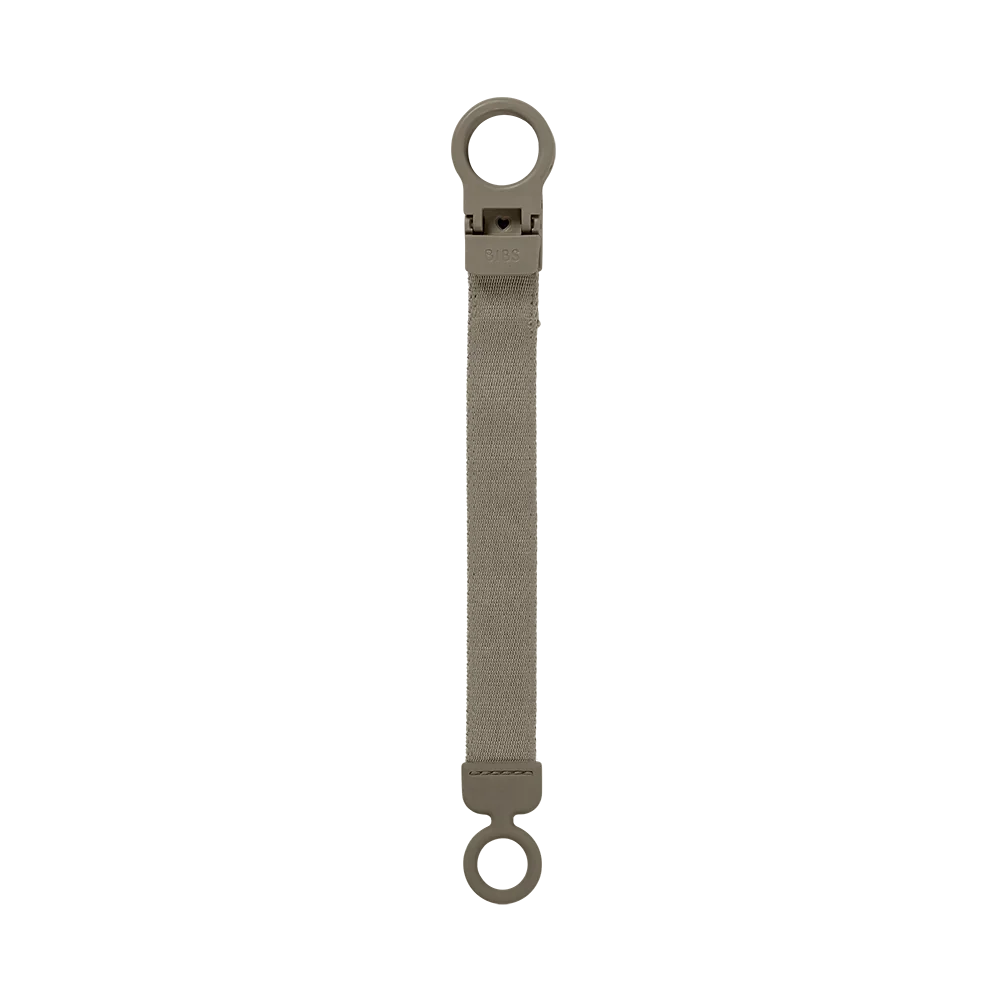 Bibs Pacifier Clip Loop, Dark Oak - Image 2