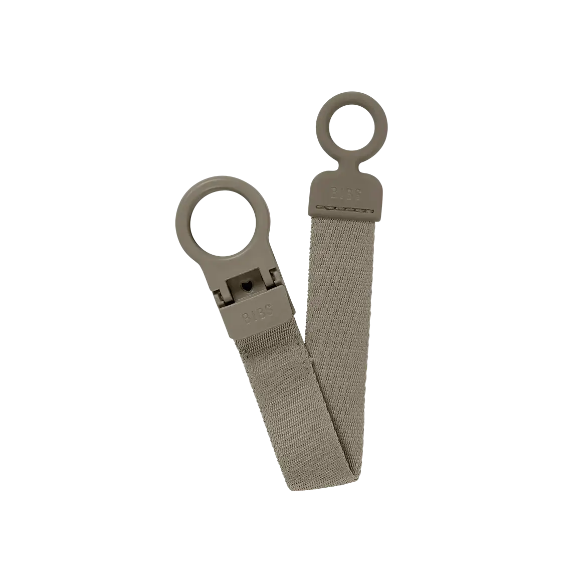Bibs Pacifier Clip Loop, Dark Oak