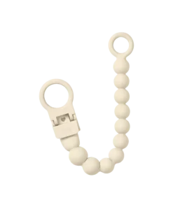 Bibs Ծծակի Բռնակ Beaded, Ivory
