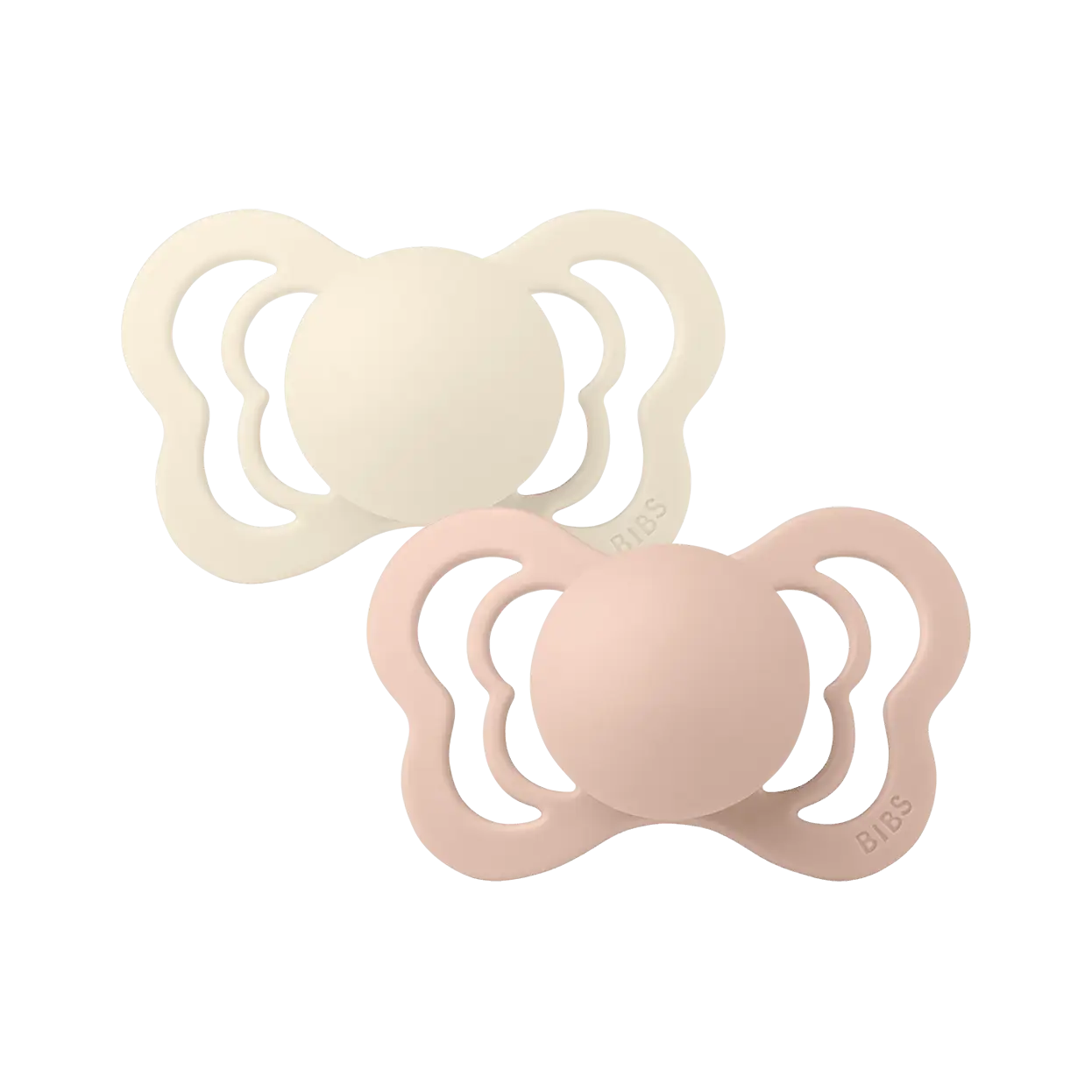 Bibs Լատեքսային Ծծակներ 2 Pack - Ivory/Blush