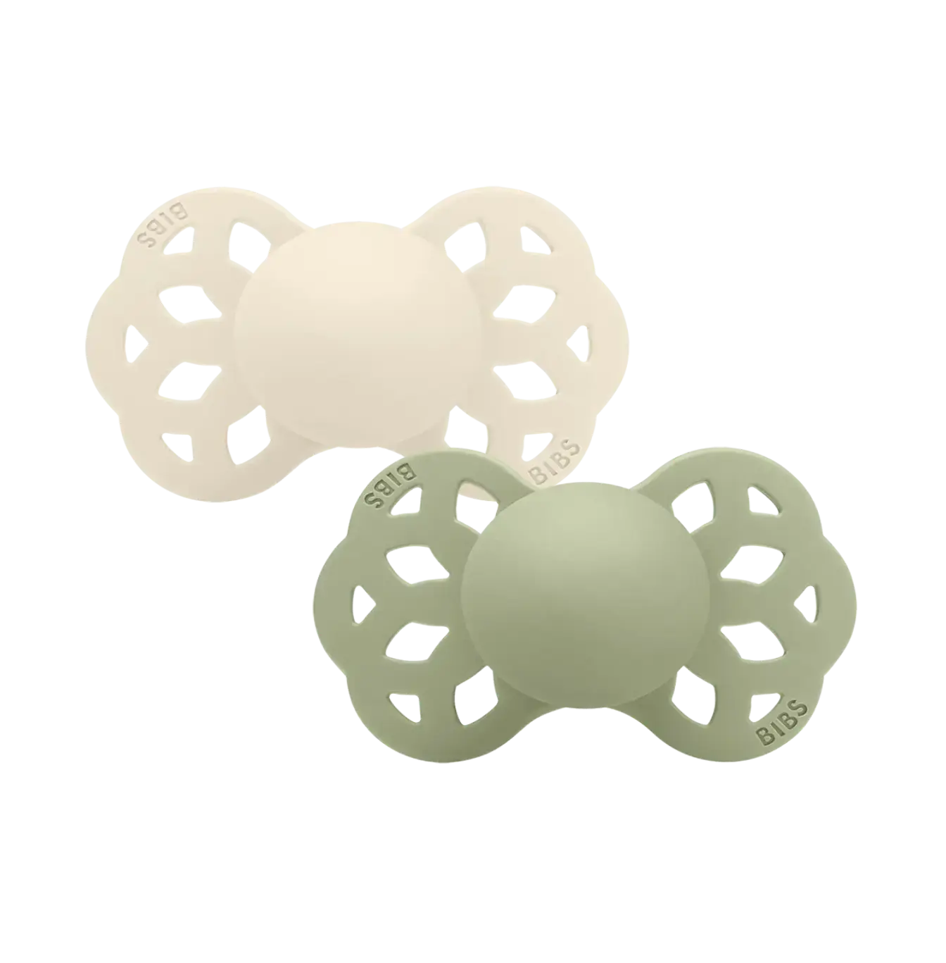 Bibs Սիլիկոնե Ծծակներ 2 Pack Infinity Symmetrical Ivory/Sage