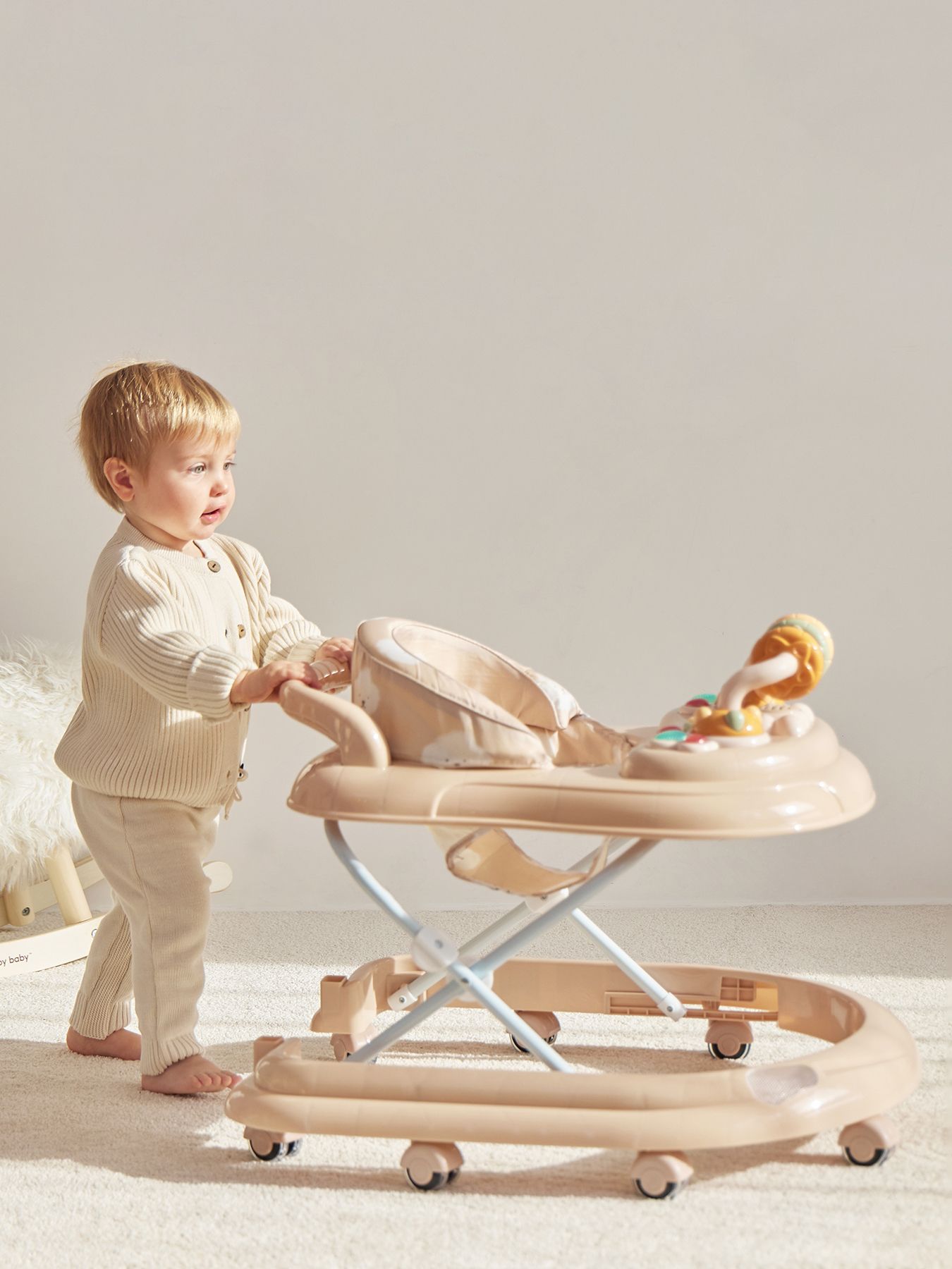 Happy Baby Մանկական Քայլակ, Beige - Image 7