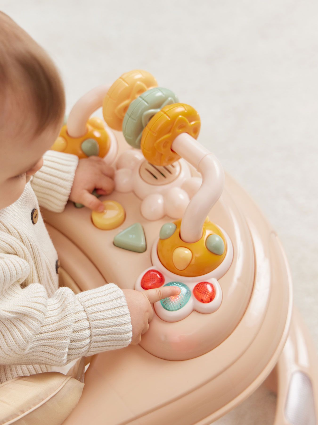 Happy Baby Մանկական Քայլակ, Beige - Image 6