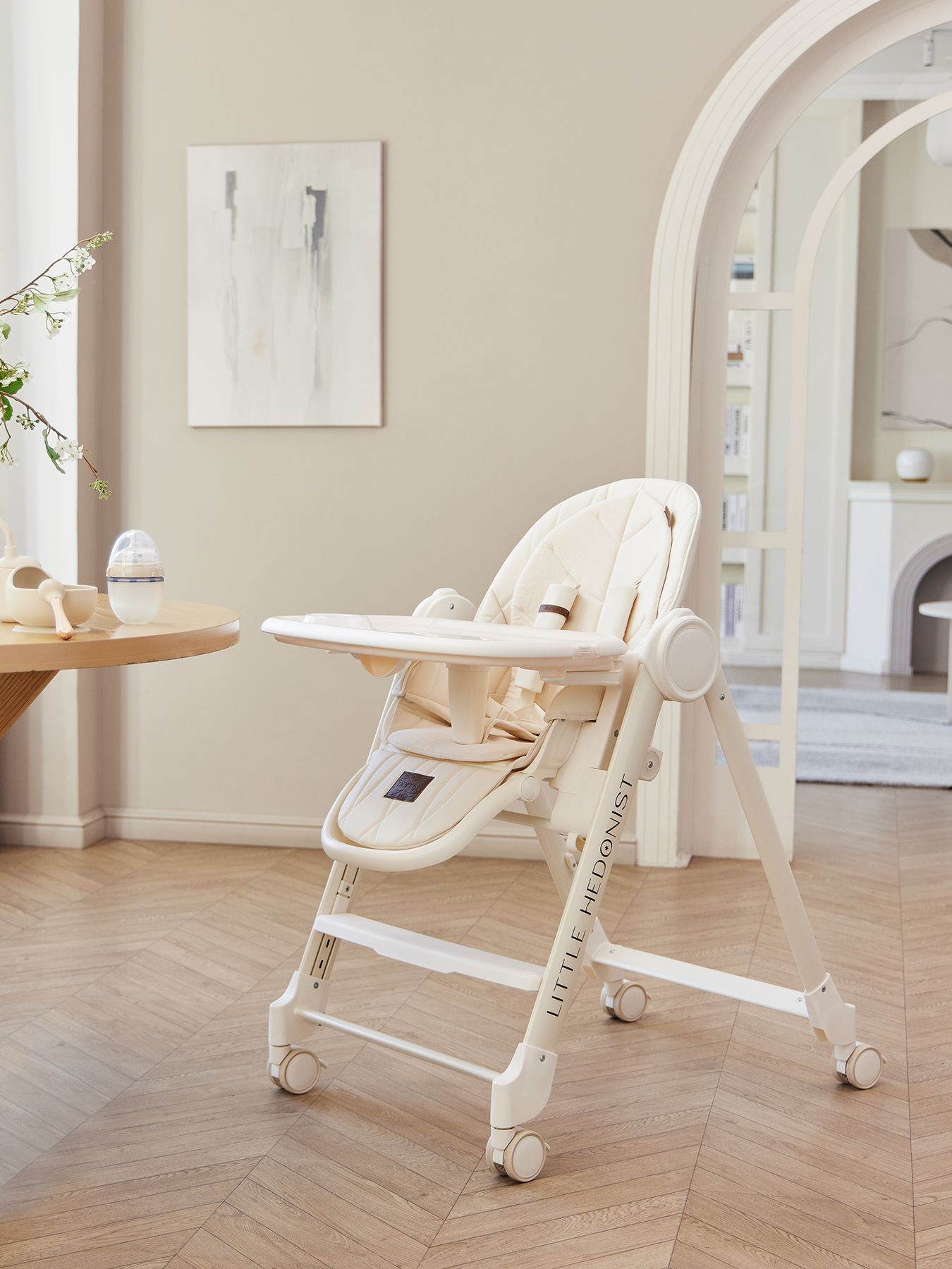 Happy Baby BERNY LUX Կերակրաթոռ, Milky - Image 6