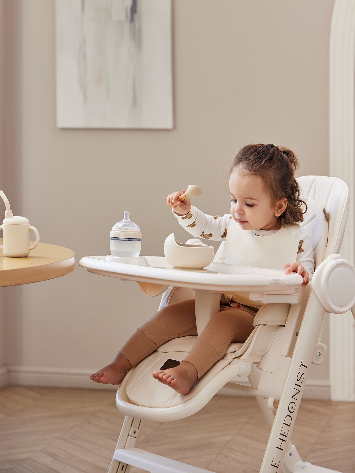 Happy Baby BERNY LUX Կերակրաթոռ, Milky - Image 8